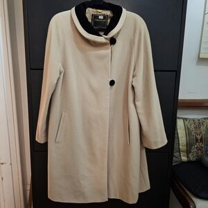 Vintage Maduson Angora Onwards Kashimaya Long Coat made in Japan Medium Beige